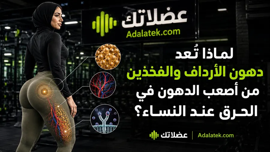 لماذا تُعد دهون الأرداف والفخذين من أصعب الدهون في الحرق عند النساء؟