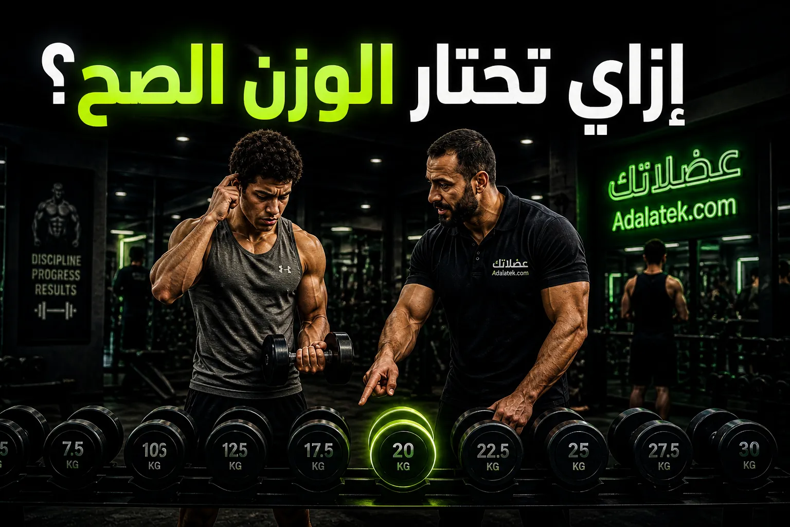 إزاي تختار الوزن المناسب ليك في التمرين؟ (الدليل الكامل)