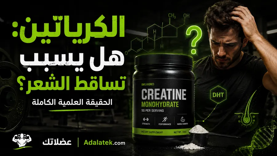 الكرياتين: هل يسبب تساقط الشعر؟ الحقيقة العلمية الكاملة  