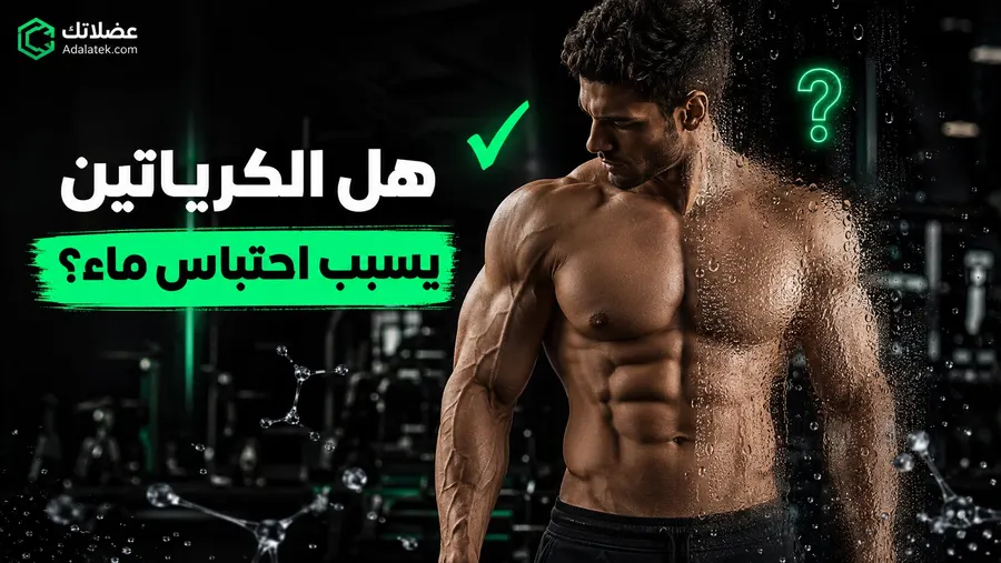 هل الكرياتين يسبب احتباس ماء؟ الحقيقة العلمية