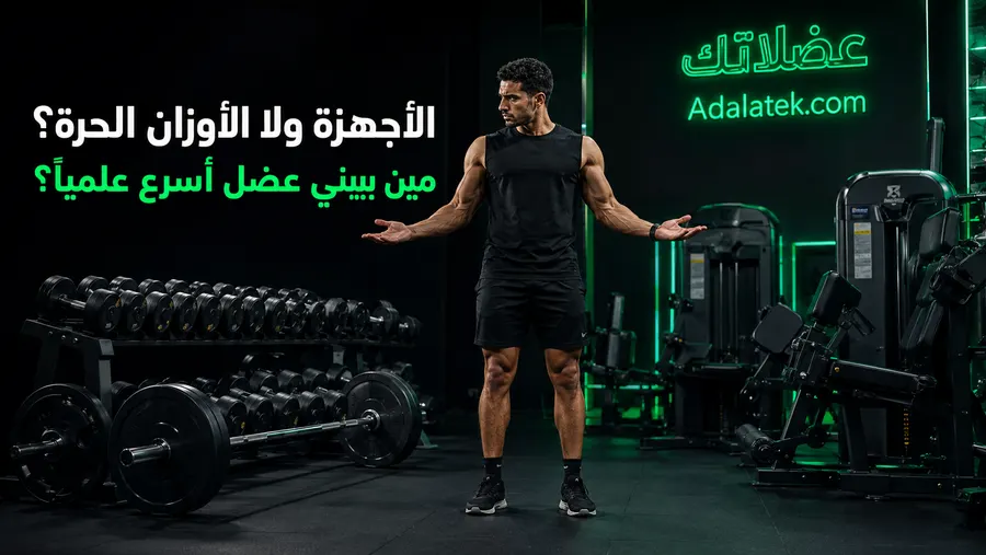 الأجهزة ولا الأوزان الحرة؟ مين فيهم بيبني عضل أسرع علمياً؟