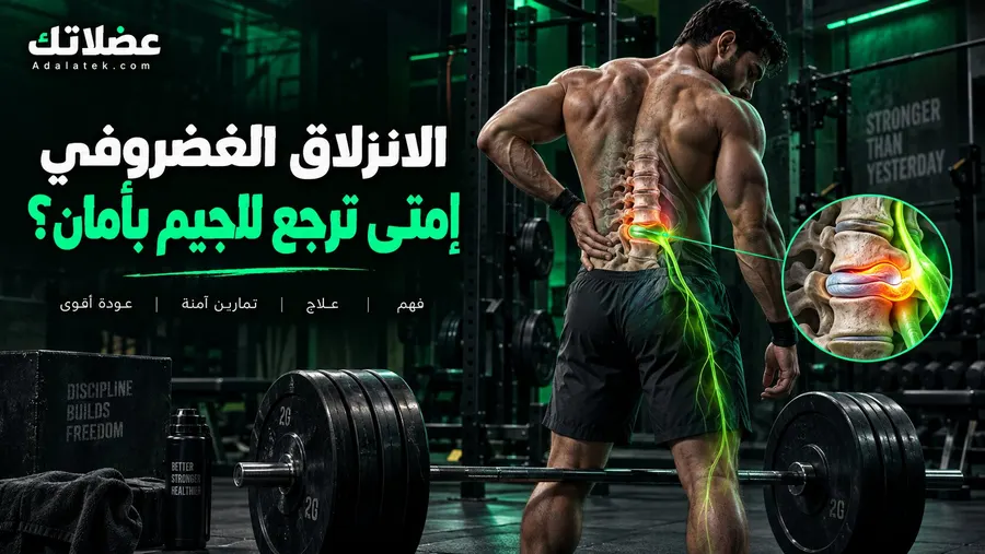 الانزلاق الغضروفي والتمرين: متى يكون الرجوع للجيم آمن؟
