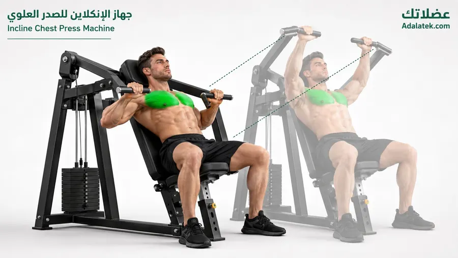 جهاز الإنكلاين للصدر العلوي - الوضعية الصحيحة ومسار الحركة