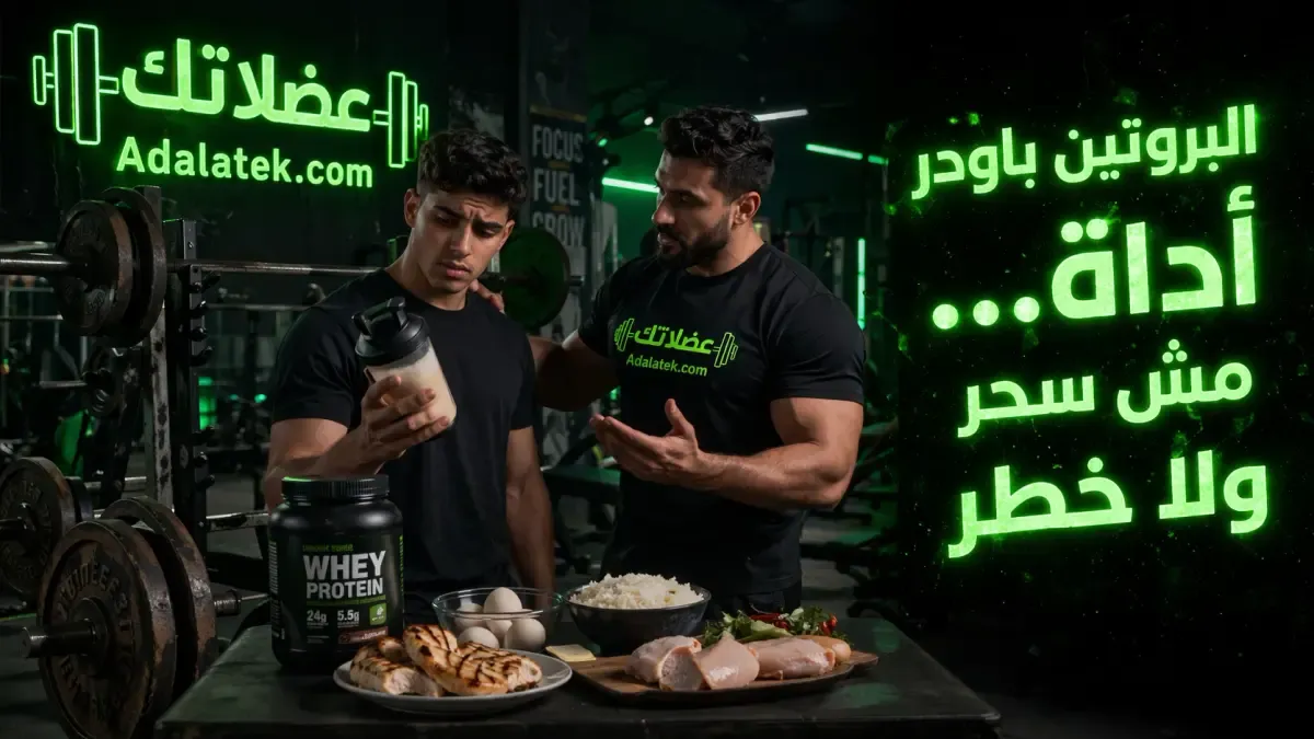 هل البروتين باودر مضر؟ الحقيقة العلمية الكاملة