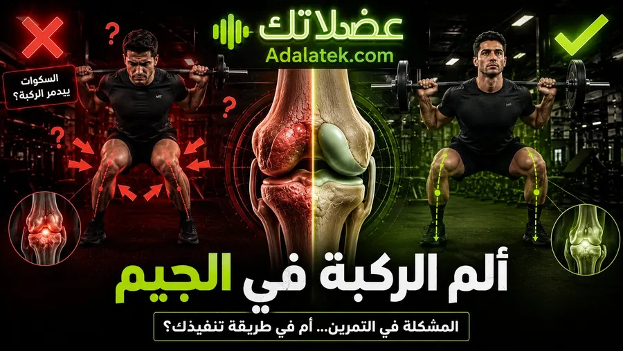 ألم الركبة في الجيم: توقف عن تدمير مفاصلك بهذه الأخطاء!