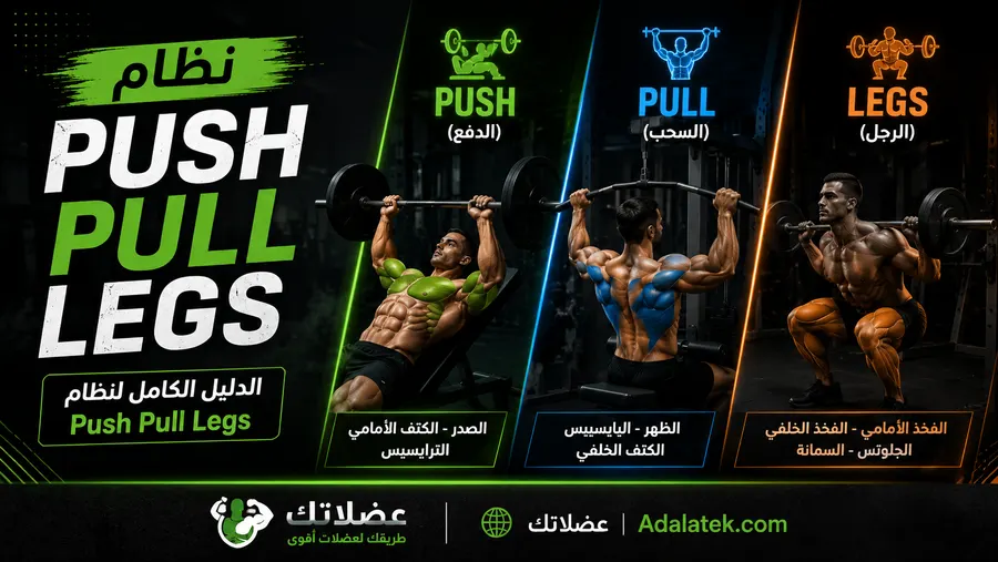 نظام Push Pull Legs (PPL): الدليل الكامل لبناء العضلات بشكل متوازن