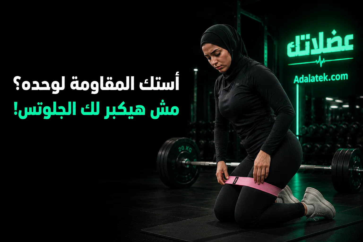 خرافة أستك المقاومة: ليه الـ Bands لوحدها مش هتبني جلوتس (Glutes) ؟