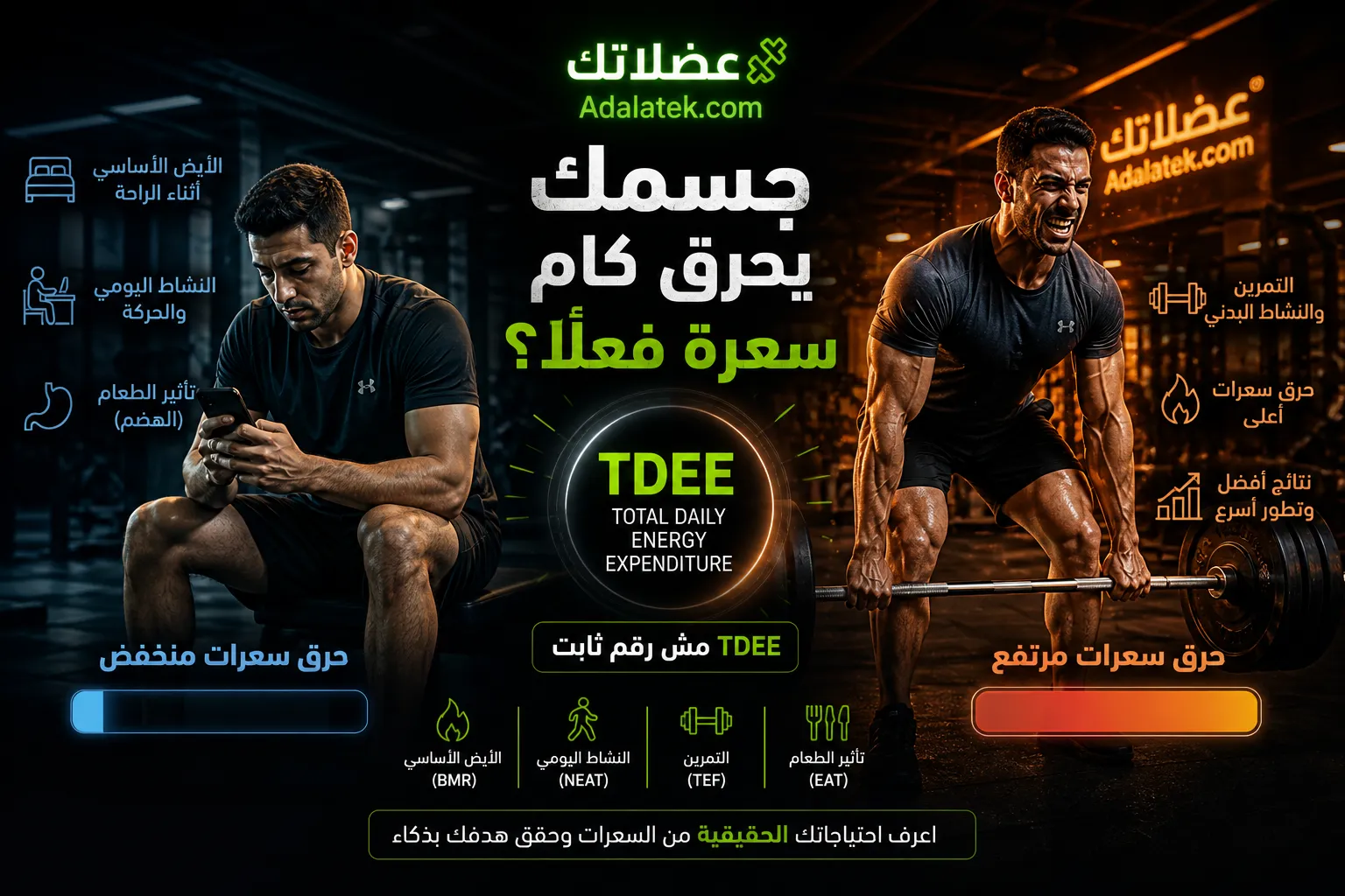 إجمالي الحرق اليومي (TDEE): كيف تعرف احتياجك الحقيقي من السعرات